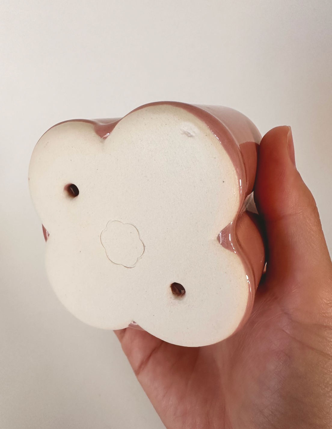 Clover Planter — Peach
