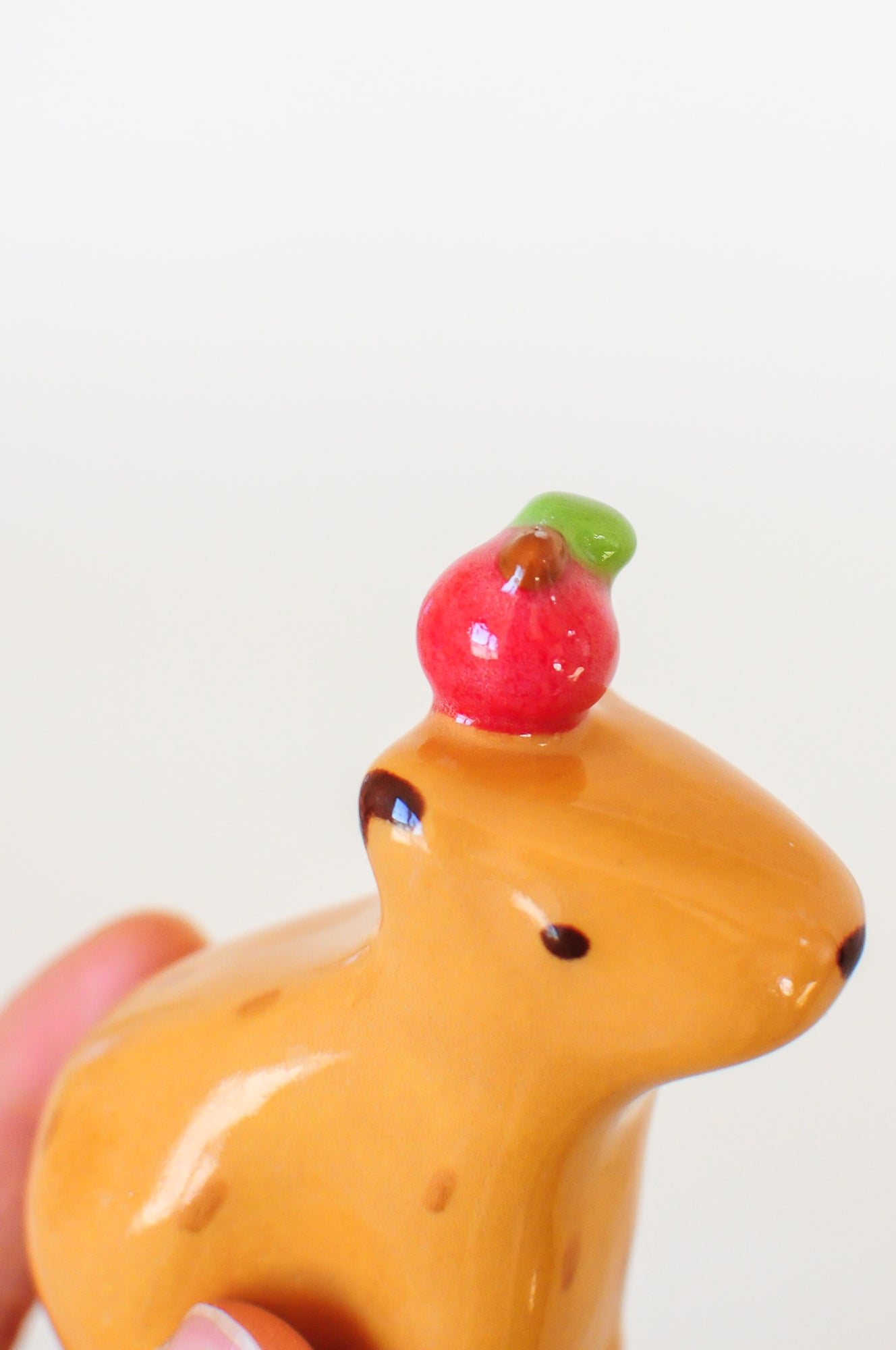 Capybara Figurine — Apple