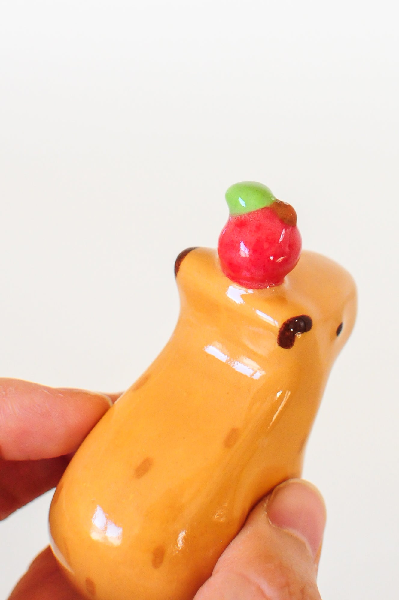 Capybara Figurine — Apple