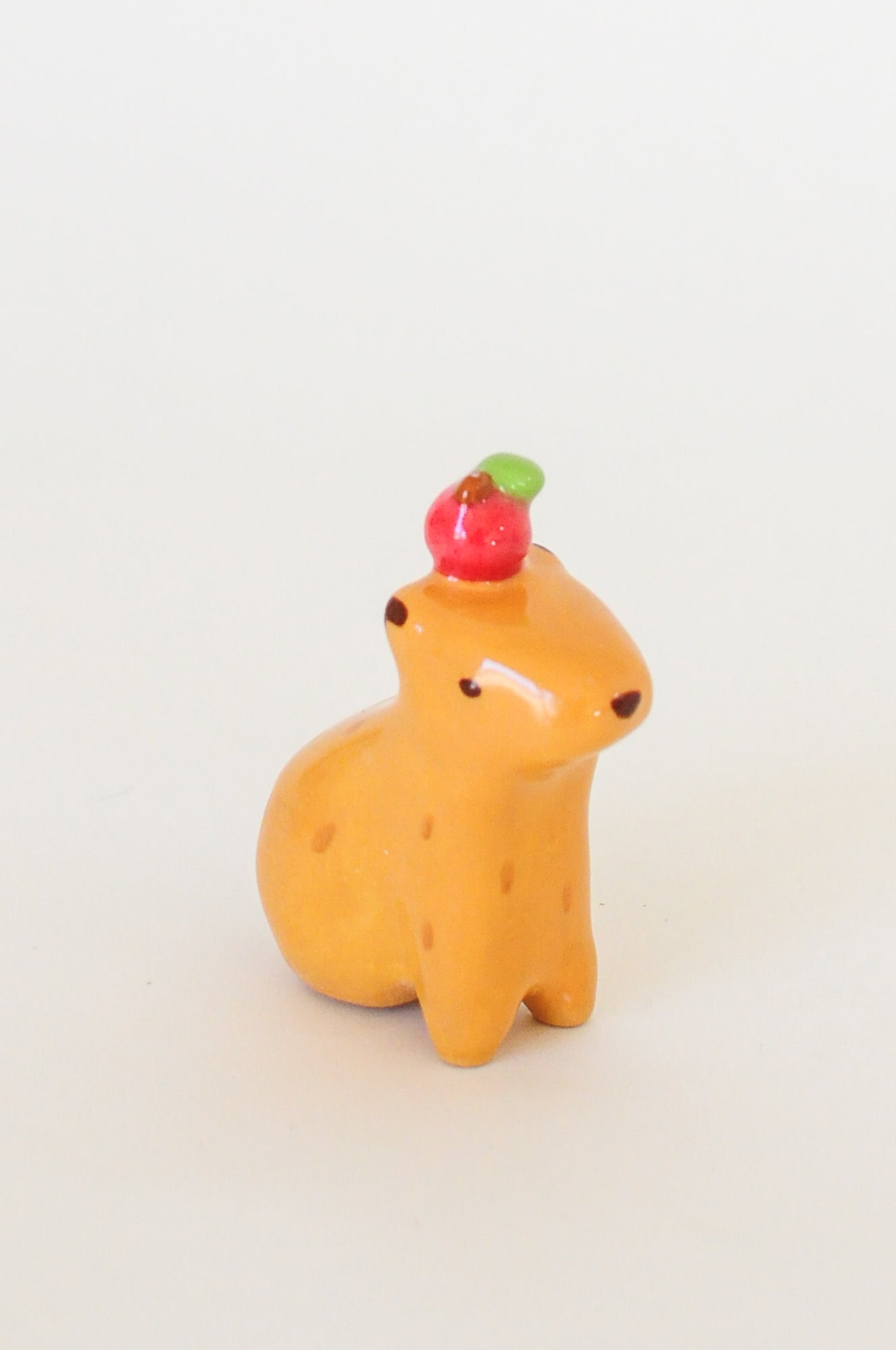 Capybara Figurine — Apple