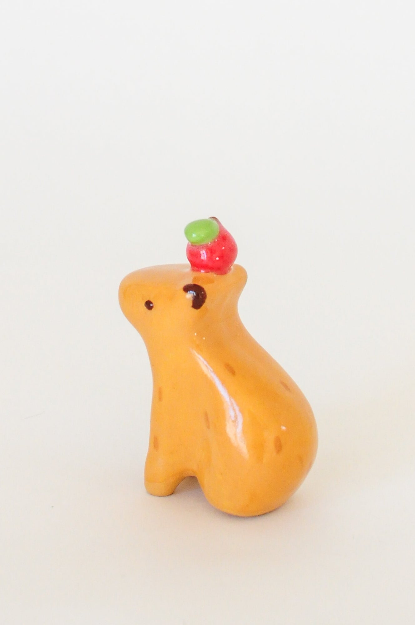 Capybara Figurine — Apple