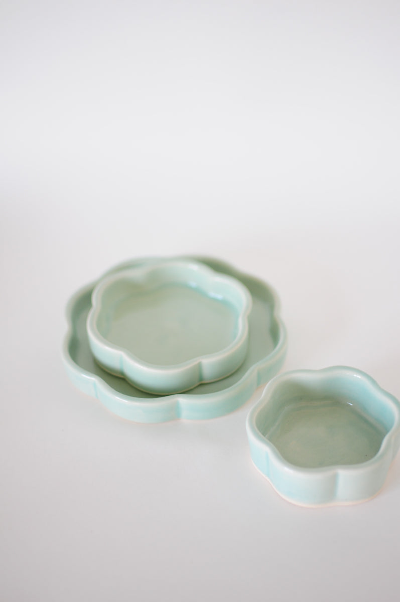 Full dish set — Aqua