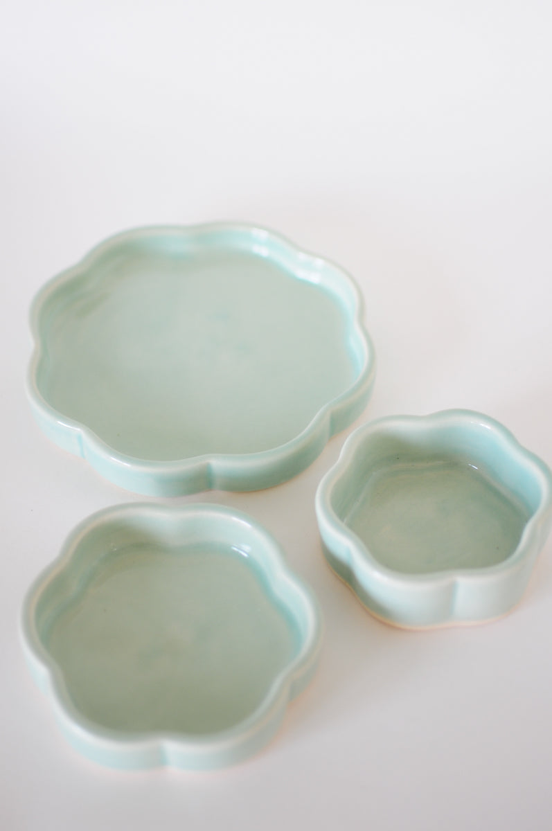 Full dish set — Aqua
