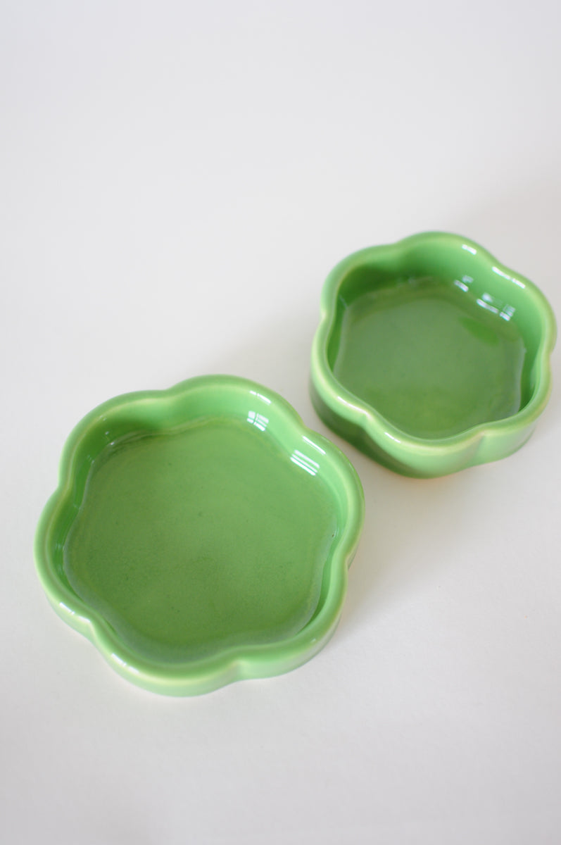 Medium & Small Dish Set — Greens