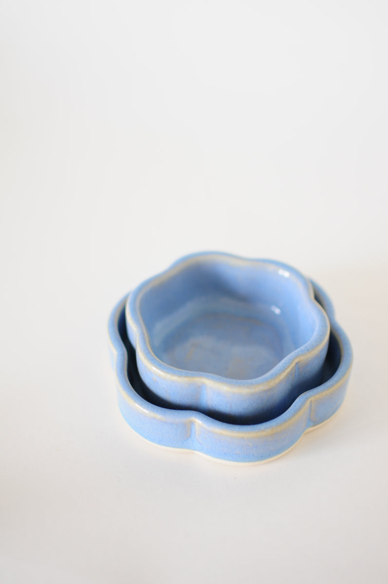 Medium & Small Dish Set — Blues
