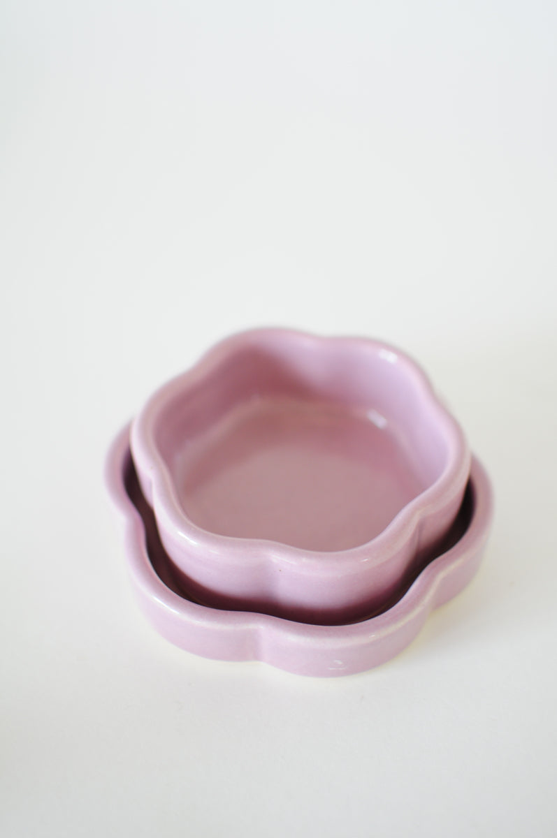 Medium & Small Dish Set — Purples