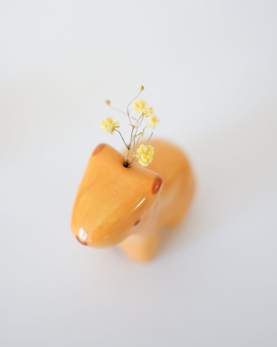 Capybara Figurine — 01, Bud Vase