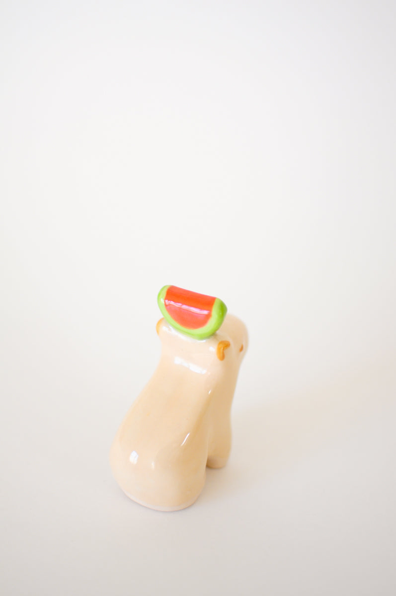 Capybara Figurine — 05, Watermelon