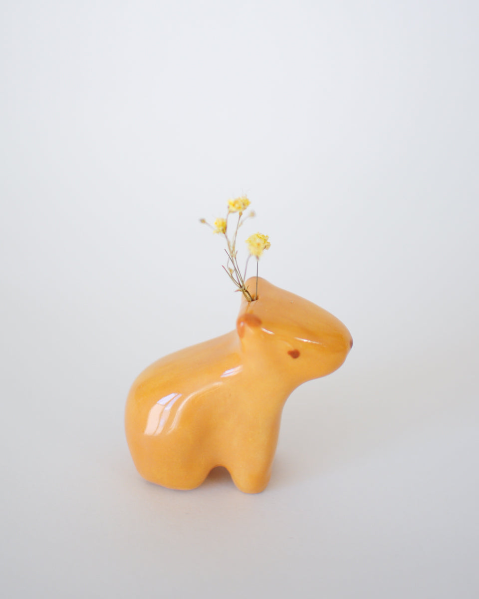 Capybara Figurine — 01, Bud Vase