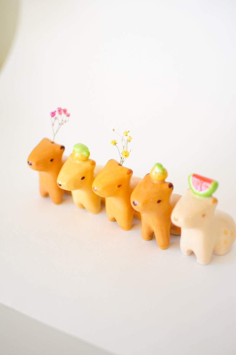 Capybara Figurine — 01, Bud Vase