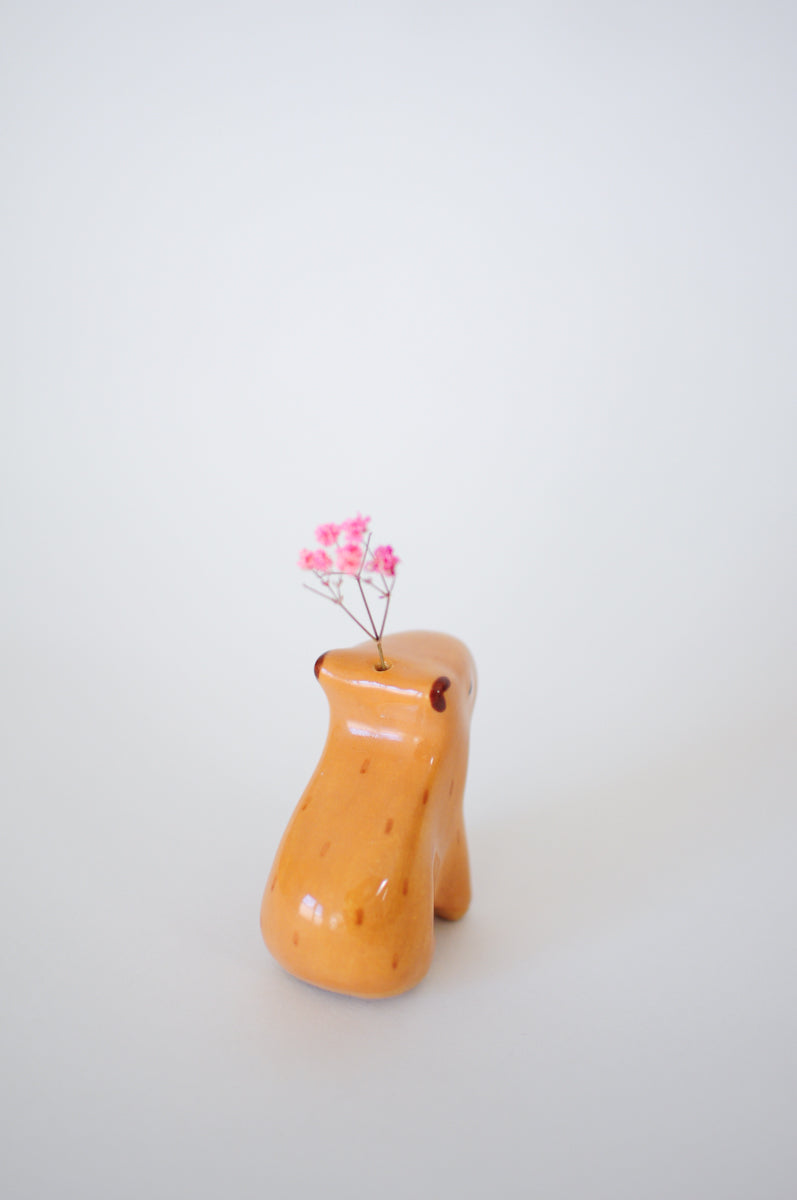 Capybara Figurine — 02, Bud Vase