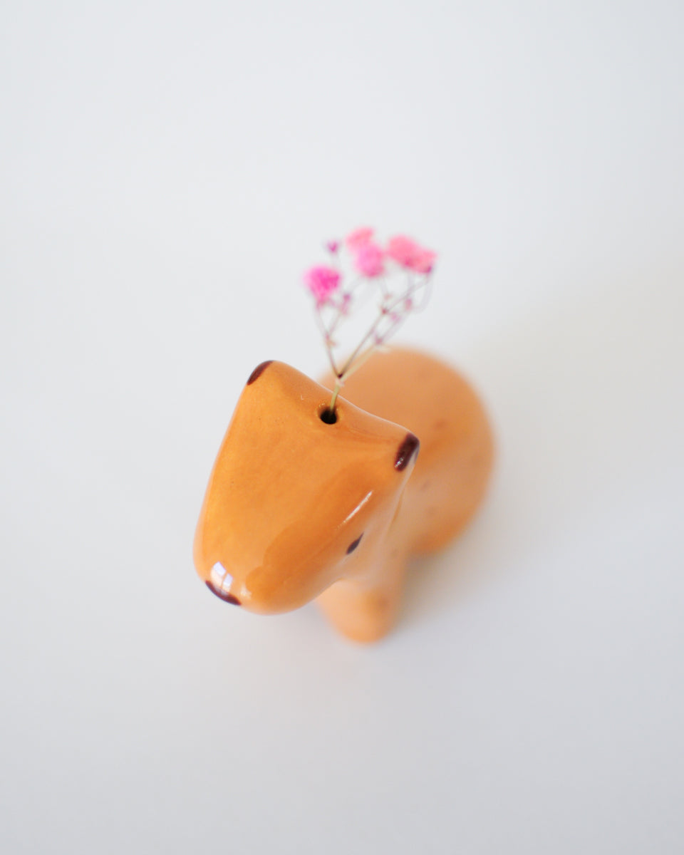 Capybara Figurine — 02, Bud Vase