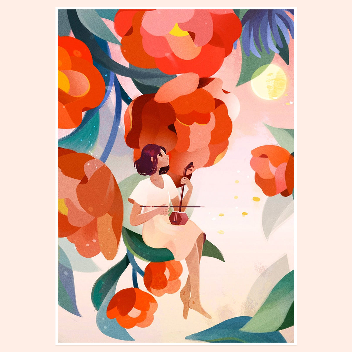 Erhu Moon print