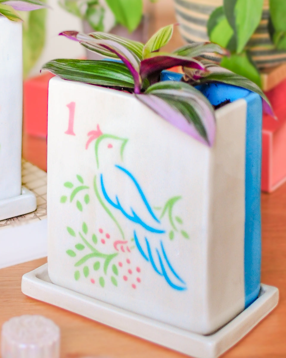 Mahjong planter — Sparrow