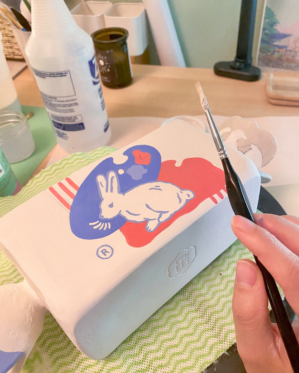 White Rabbit Candy planter