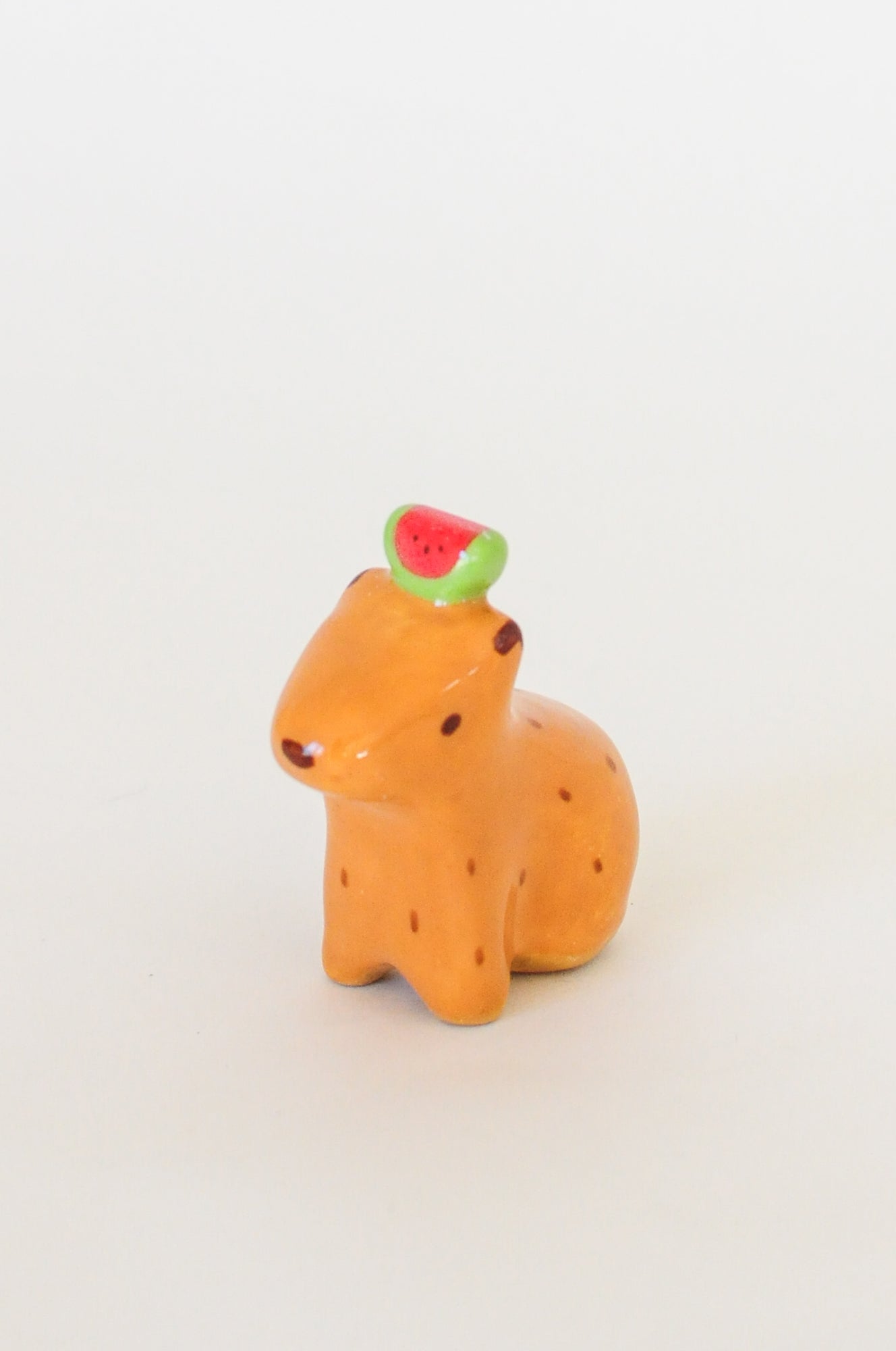 Capybara Figurine — Watermelon