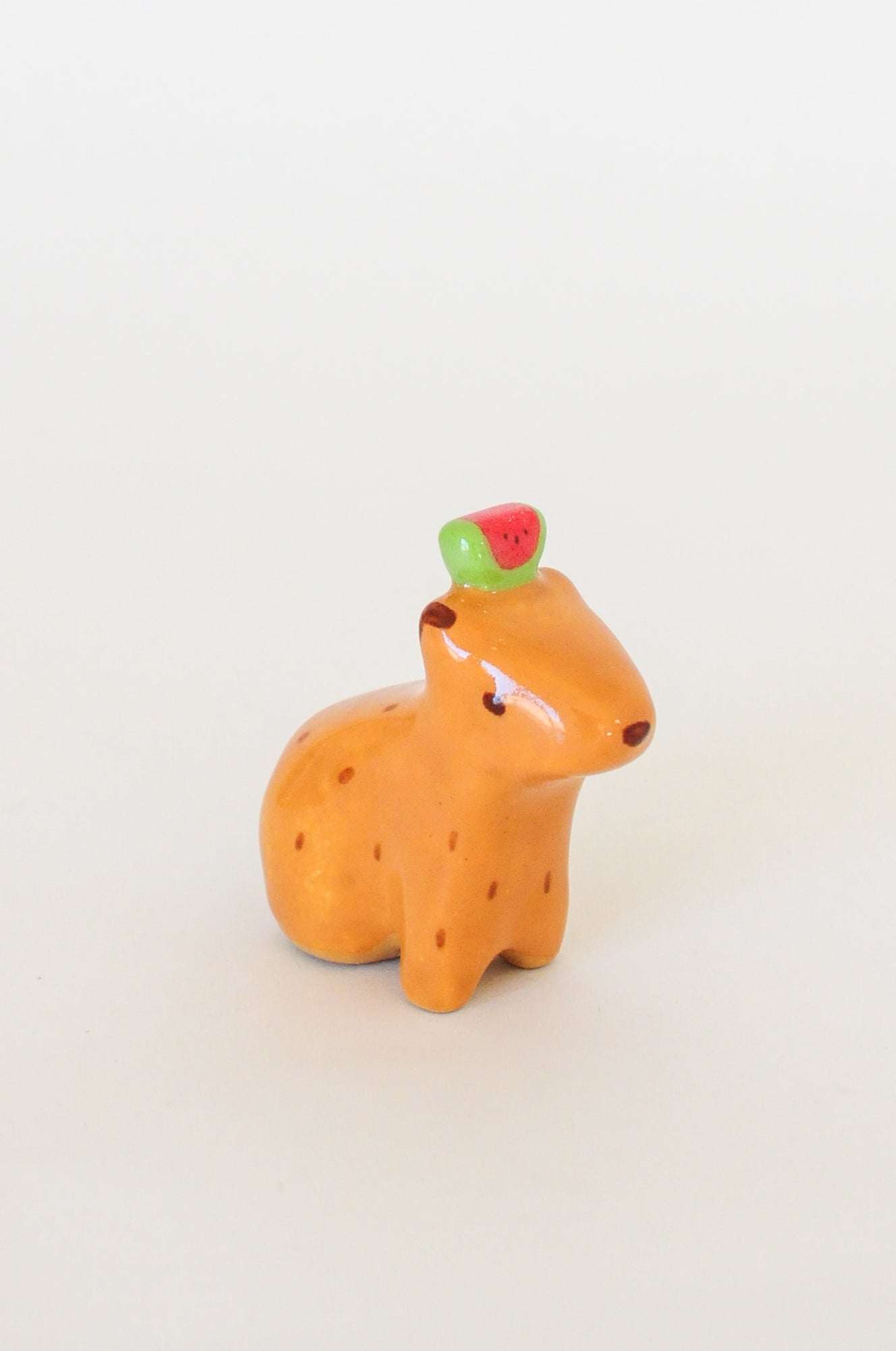 Capybara Figurine — Watermelon