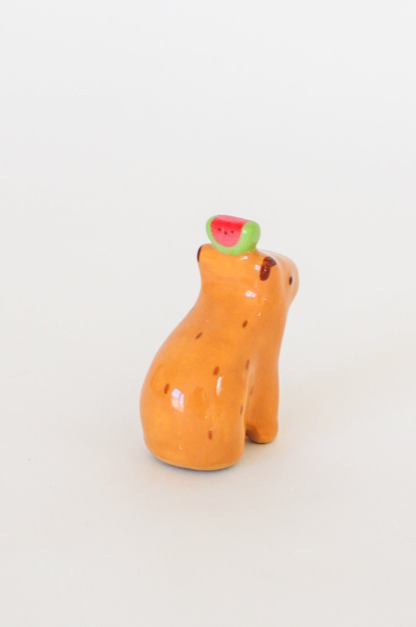 Capybara Figurine — Watermelon