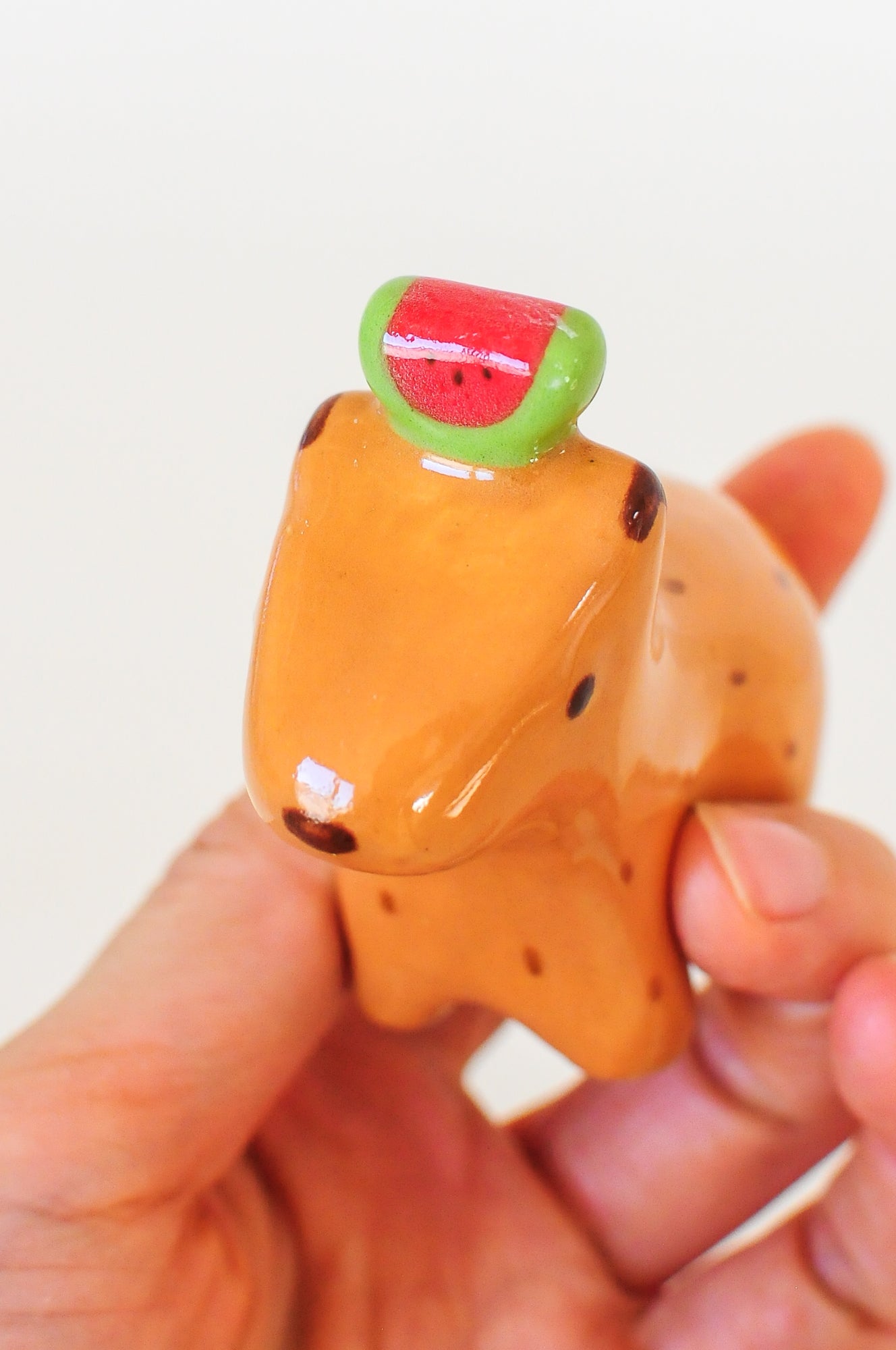 Capybara Figurine — Watermelon