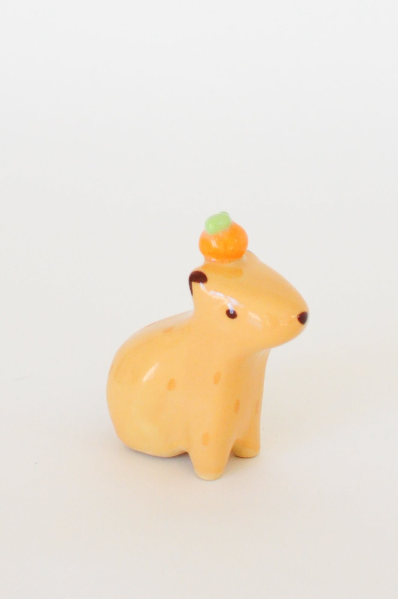 Capybara Figurine — Orange