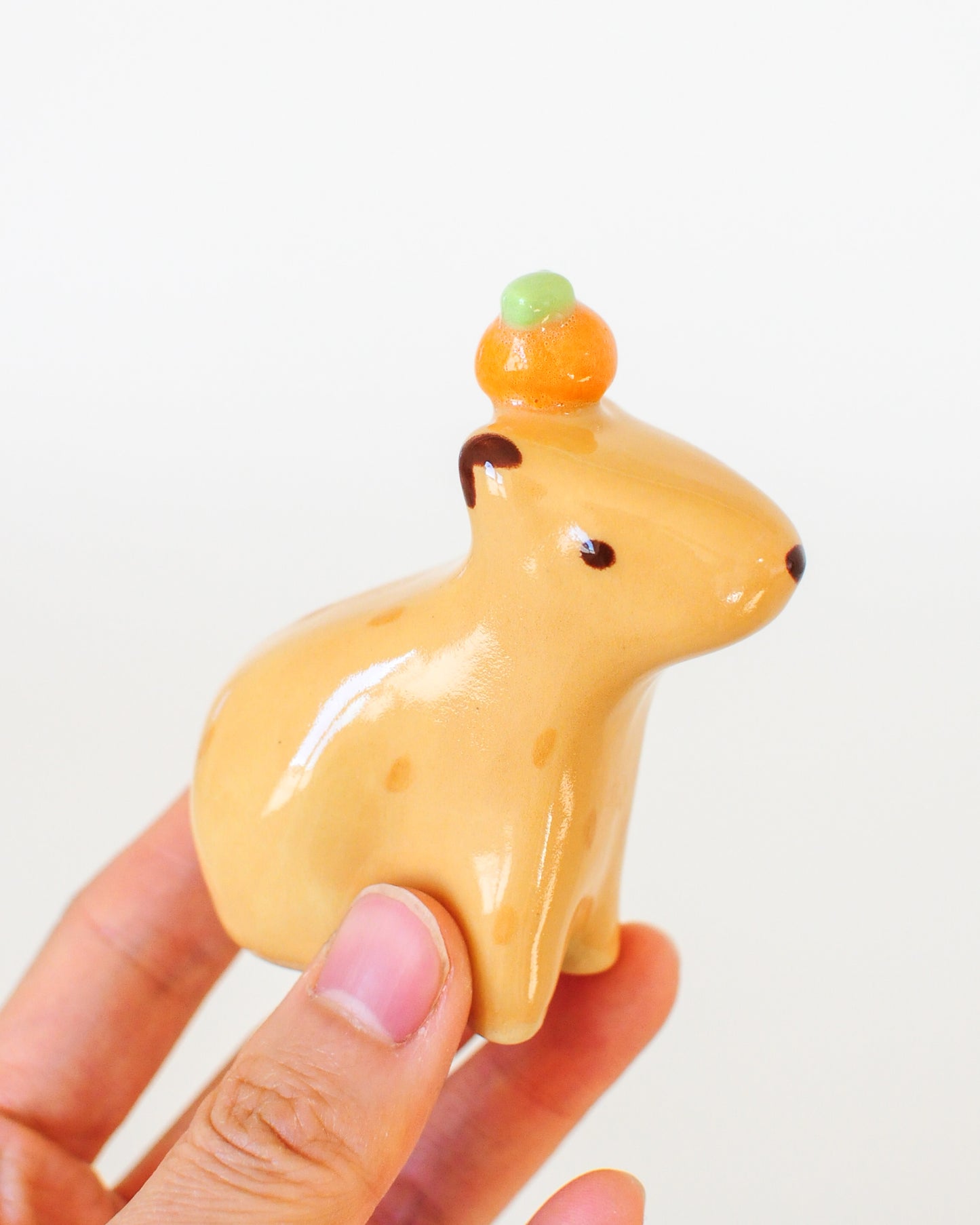 Capybara Figurine — Orange