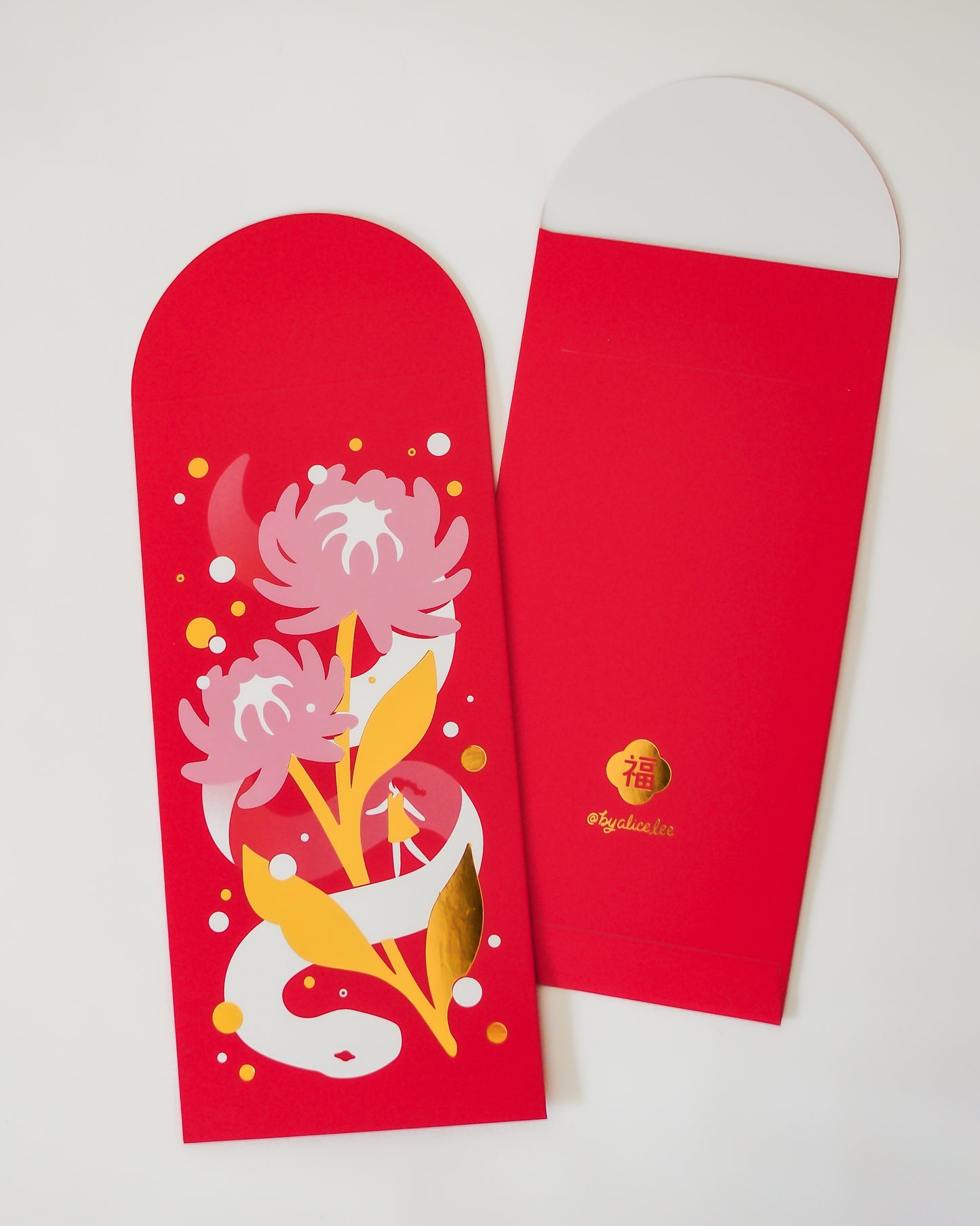 Snake in Bloom — Red Envelopes