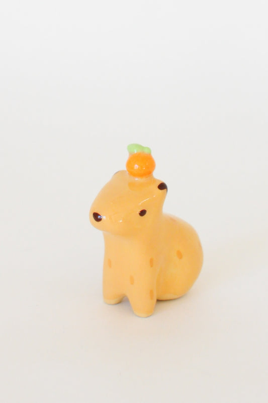 Capybara Figurine — Orange