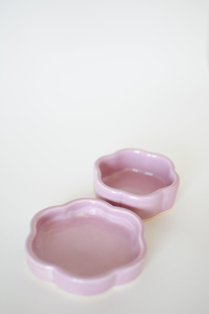 Medium & Small Dish Set — Purples