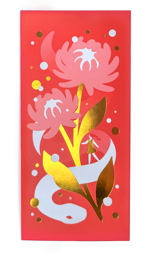 Snake in Bloom — Red Envelopes